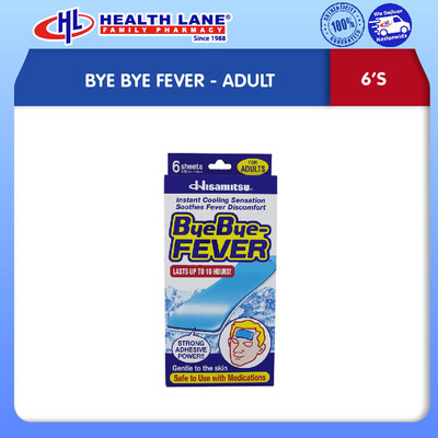BYE BYE FEVER- ADULT (6'S)